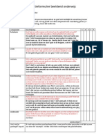 Reflectieformulier Beeldend Onderwijs Masker