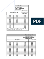 Time Table of DTC Bus Routes