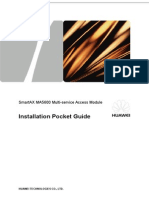 Installation Pocket Guide: Smartax Ma5600 Multi-Service Access Module