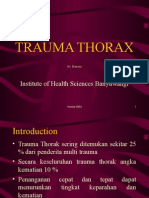 Trauma Thorax: Institute of Health Sciences Banyuwangi