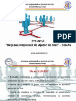 Proiectul "Reţeaua Naţională de Ajutor de Stat" - Renas