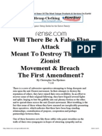 A Plan To Destroy Anti-Zionism & First Amendment? PDF