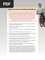 Ideas To Promote Bicycle Safety