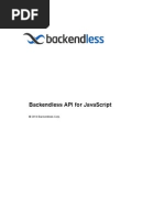 Backendless API For JavaScript PDF