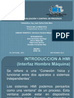 Materia: Visualización Y Control de Procesos: Catedrático: Ing. Juan Carlos Solís Melo Titulo de La Práctica