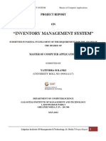 96695166 Inventory Management System Project Report