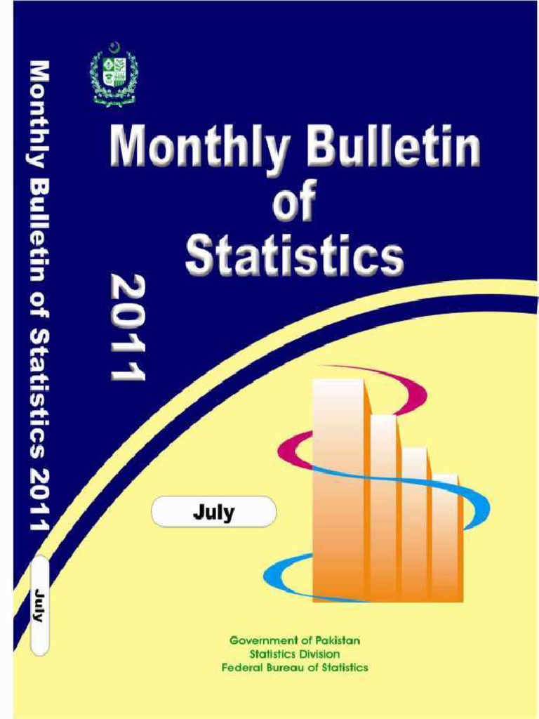MONTHLY BULLETIN OF STATISTIC Pakistan PDF Consumer Price Index Index (Economics)