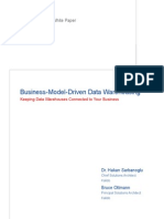 Business-Model-Driven Data Warehousing: White Paper
