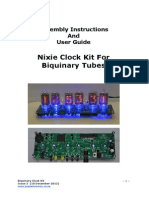 Nixie Clock Kit For Biquinary Tubes: Assembly Instructions and User Guide