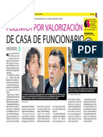 Polemica Por Valorización de Casa de Funcionario PDF