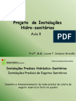 Projeto Inst Hidro - AULA 08 Esgoto Desenho e Dimensionamento.pdf