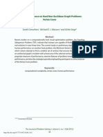 Human Performance on Hard Non-Euclidean Graph Problems