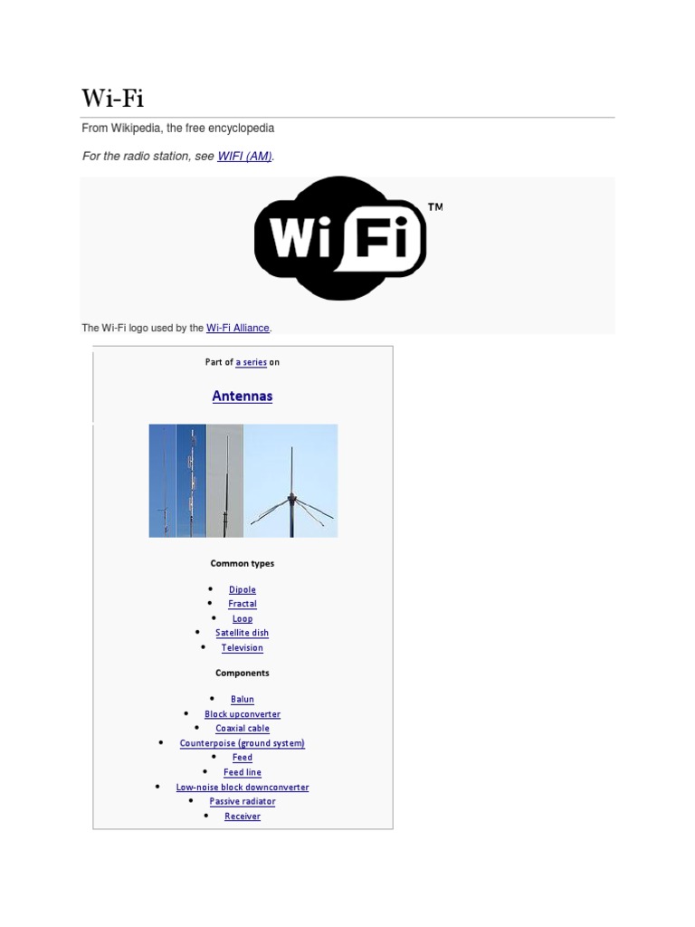 An Overview of WiFi Technology Standards, Components, Security Concerns and Applications PDF