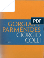 Colli Giorgio - Gorgias Y Parmenides PDF