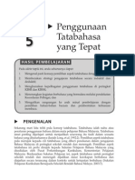 Topik 5 - Penggunaan Tatabahasa Yang Tepat PDF