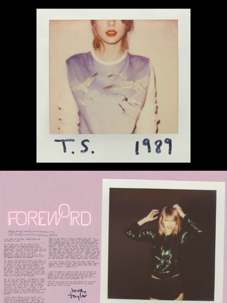 Digital Booklet 1989 Taylor Swift Taylor Swift Musicians