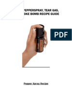 Mace, Pepperspray, Tear Gas, and Smoke Bomb Recipe Guide