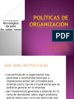 Políticas de Organización PDF