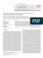 Assessment of Intergranular Corrosion (IGC) in 316 (N) Stainless Steel Using Electrochemical Noise (En) Technique