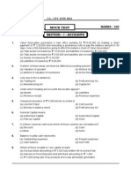 CA CPT June 2014 Accounts and Law