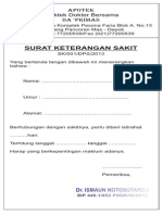 Surat Keterangan Sakit