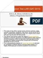 Glocal Admission Test LAW (GAT-2015)