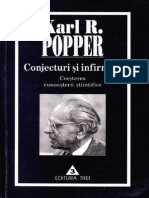 Karl R. Popper-Conjecturi Şi Infirmări - Creşterea Cunoaşterii Ştiinţifice-Trei (2001) PDF