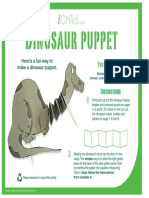Dinosaur Puppet: You Will Need