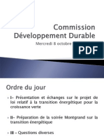 Commission Développement Durable 08.10.2014