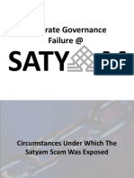 Corporate Governance Failure @: Saty M