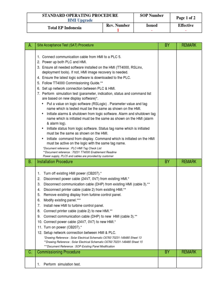 HMI Upgrade SOP and Testing Guide | PDF | User Interface | Digital ...