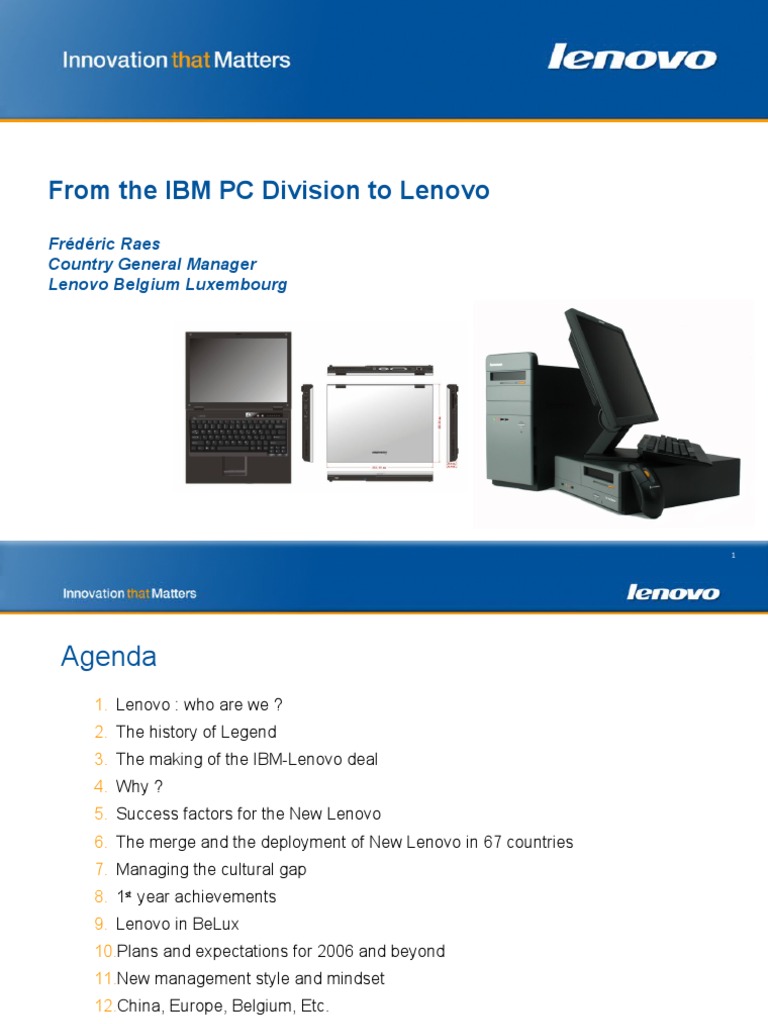 Lenovo's Global Expansion Journey | PDF | Lenovo | Ibm