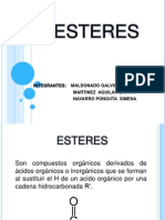 Exposicion Quimica Organica (Esteres)