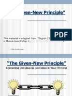 4a The Given-New Principle