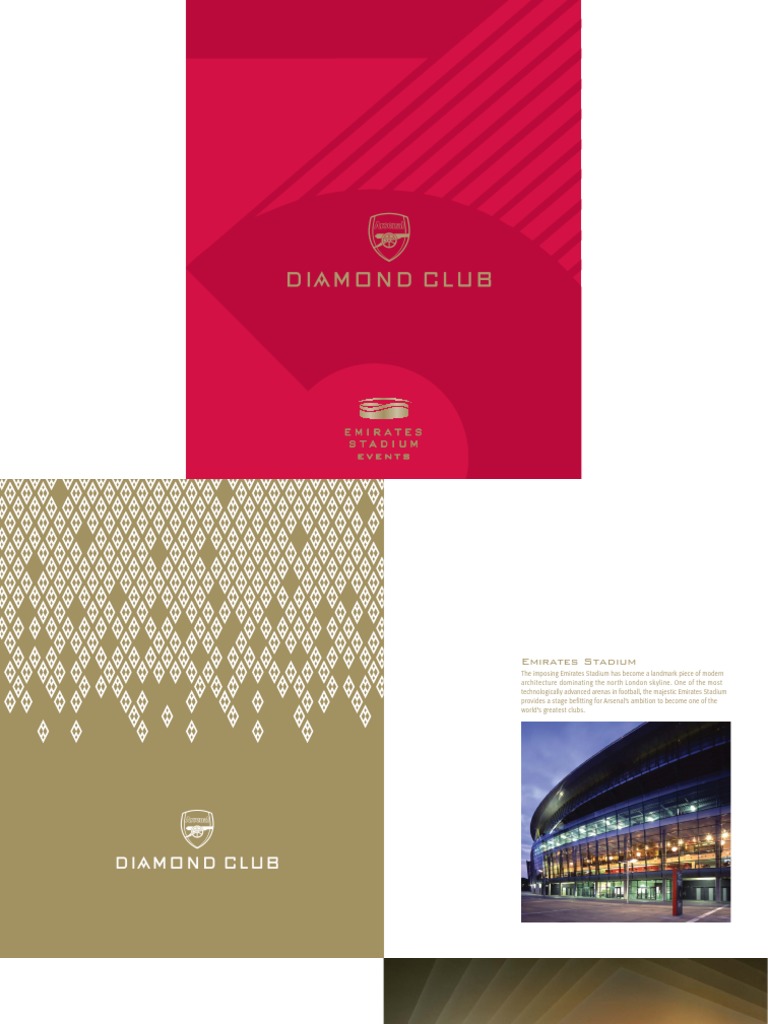 Exclusive Dining at Arsenal's Diamond Club | PDF | Menu | Restaurants
