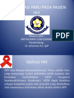 KOMPLIKASI PARU PADA PASIEN HIV PPT (Autosaved)