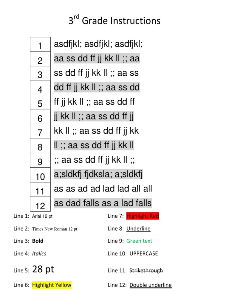 Homerow Keys Typing and Formating | PDF