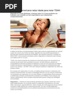 Sociedade Americana reduz idade para tratar TDAH.docx