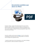 recuperar documentos perdidos que no se guardaron en Word.docx