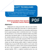 IEEE 2014 DOTNET MOBILE COMPUTING PROJECT External Gradient Time Synchronization in Wireless Sensor Networks