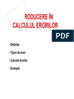 Introducere În Calculul Erorilor