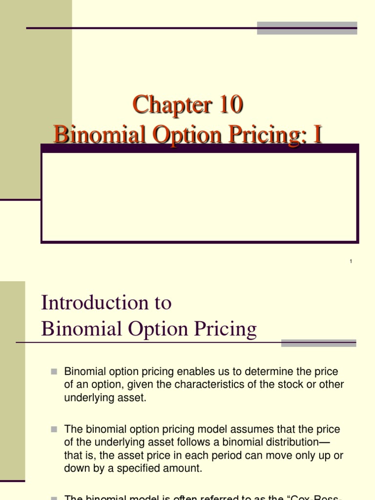 Binomial Option Pricing Explained | PDF | Option (Finance) | Call Option