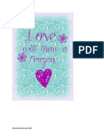 Love Will Thaw A Frozen Heart Printable