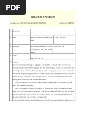 Sinopsis Buku Untuk E-SPLG  PDF
