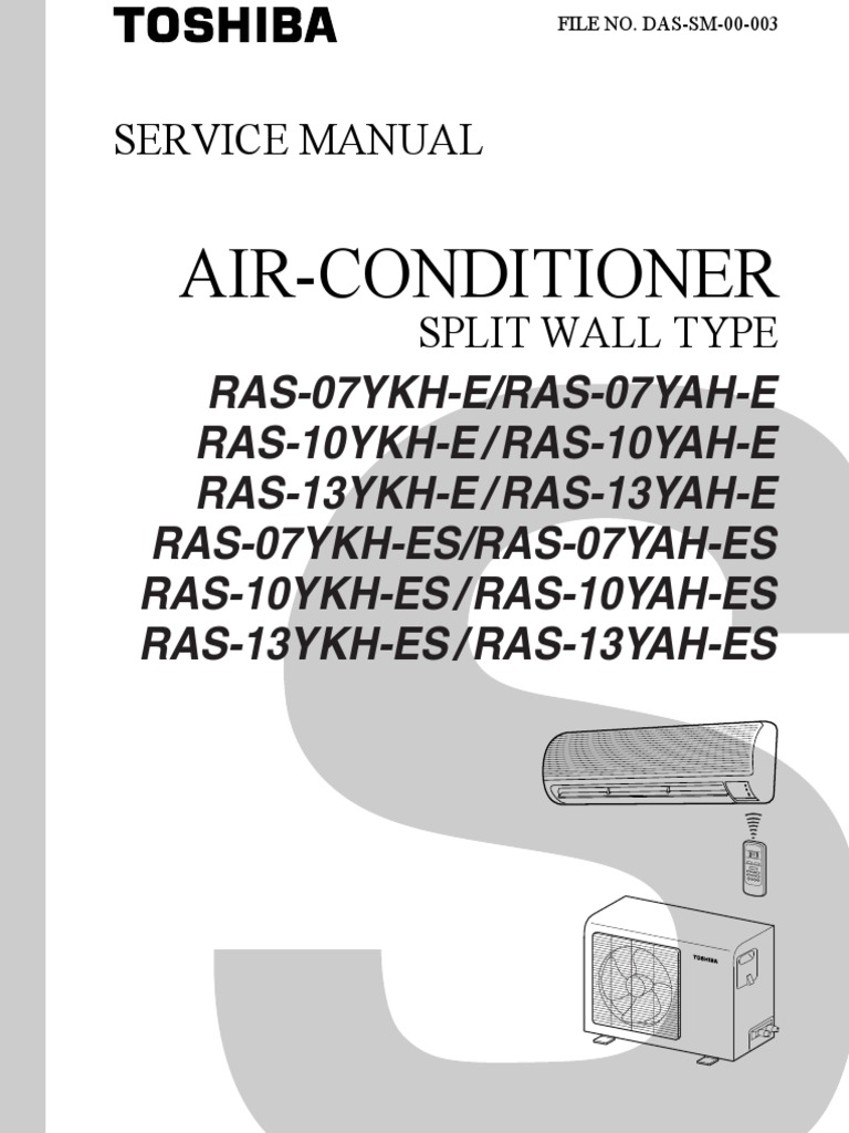 Toshiba Conditioner PDF | PDF | Ac Power Plugs And Sockets | Air ...