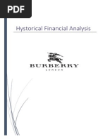 Burberry Financial Analysis