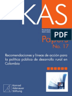 Recomendaciones Politica Desarrollo Rural KAS PDF