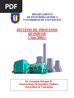 Sintesis Procesos Quimicos