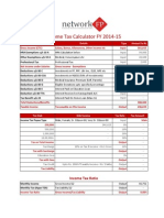 Income Tax Calculator FY2014 15
