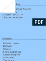 Global Warming: Name: Muhannad Al-Alawi Section: CFC Subject: ENGL-174 Teacher: Paul Grant